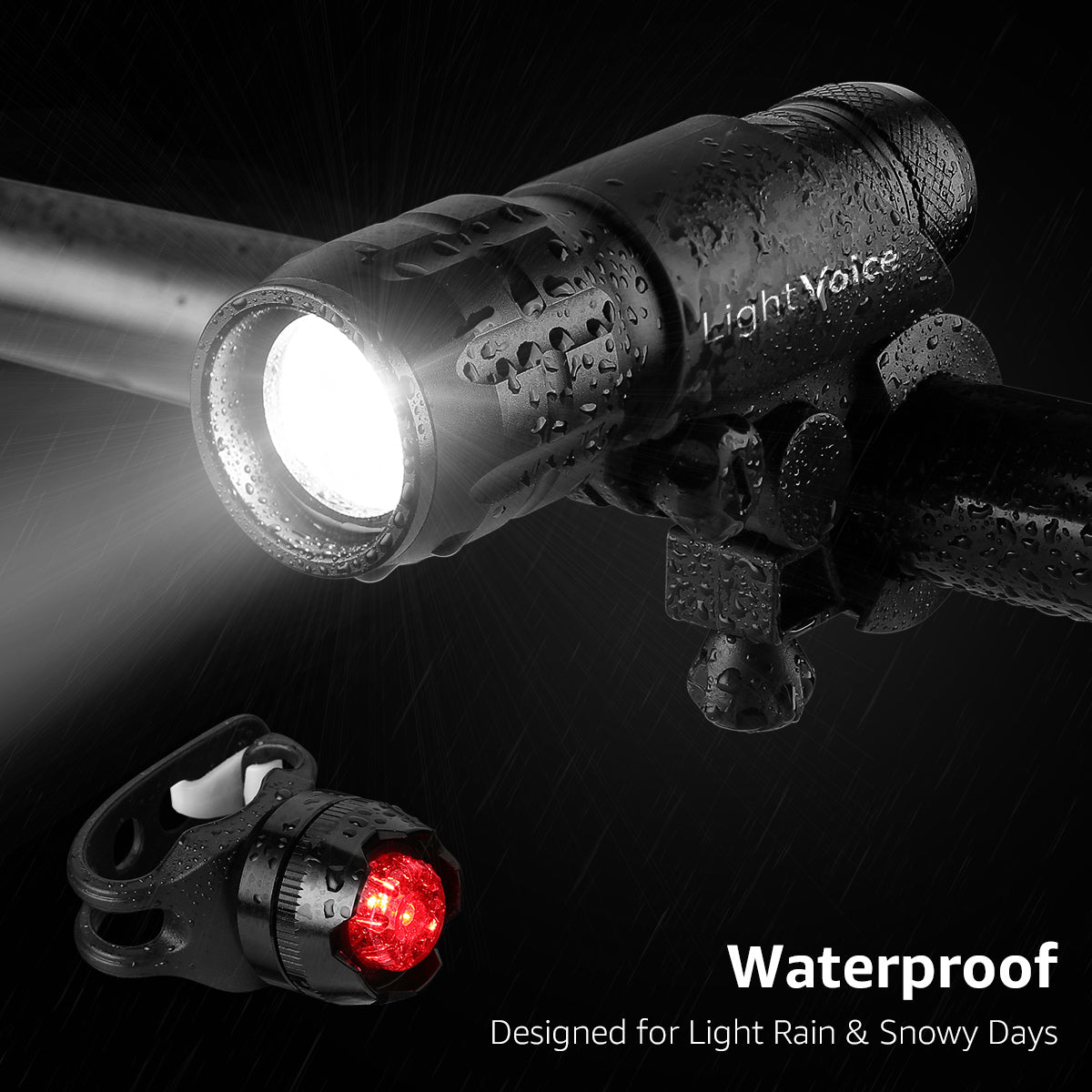 LightVioce LED Bike Light Set