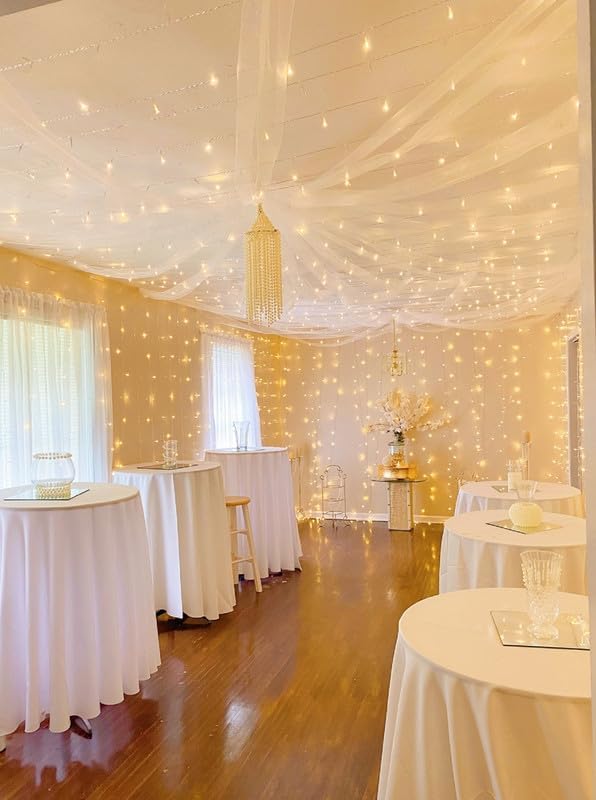 Lepro Fairy Curtain Lights (Warm White, 20ft x 10ft, for Cozy Bedroom & Wedding)