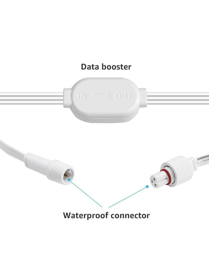 Lepro EE1 Permanent Lights Accessories Only – 10ft Extension Cable for EE1 Permanent Outdoor Lights (Not Compatible with E1), Extension Cord with Built-in Data Booster