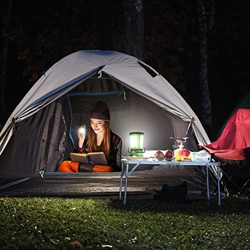 Lepro Rechargeable Camping Lantern (600 Lumens, Detachable Flashlight with USB & Car Charger)