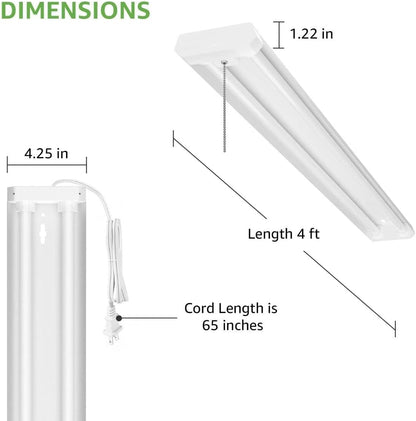 Lepro 6 Pack 4ft LED Shop Lights