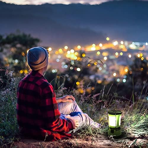 Lepro Rechargeable Camping Lantern (600 Lumens, Detachable Flashlight with USB & Car Charger)