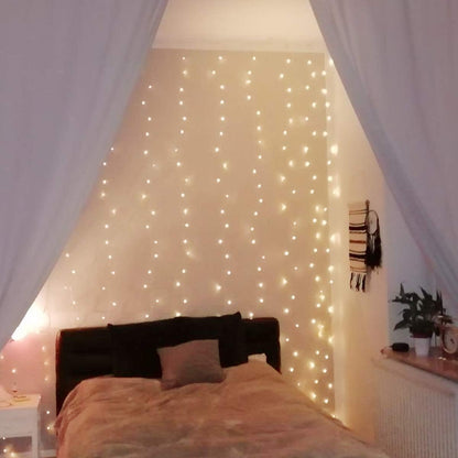 Lepro Warm White Dimmable Curtain Lights 9.8*9.8ft