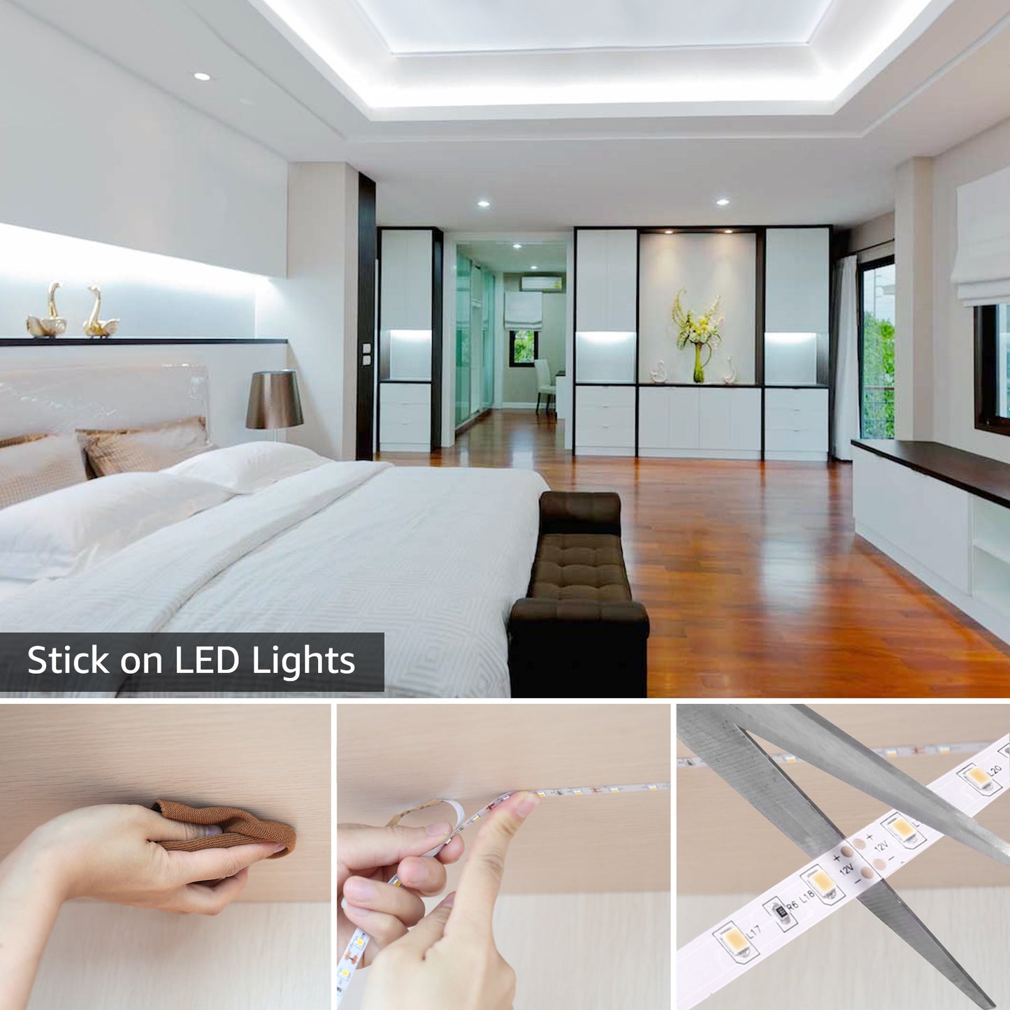 Lepro Flexible LED Light Strip (16.4ft, Daylight White, Cuttable)