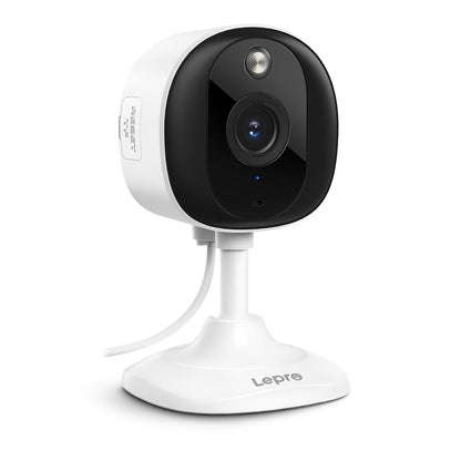 Lepro 2K Security Indoor & Outdoor Camera for Baby Care, Pet Monitoring, Remote Intercom, Night Vision, 2-Way Audio, Cloud & SD Card Storage (SD Card Not Included)