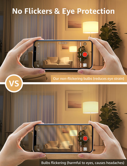 Lepro A19 Dimmable LED Light Bulbs, E26 Base, 9.5W (60W Equivalent), 800 Lumens, 2700K Warm White, UL Listed