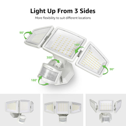 LightVioce Outdoor Motion Sensor LED Security Lights