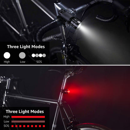 LightVioce LED Bike Light Set