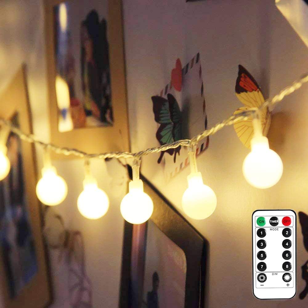 Lepro 16.4ft Battery Powered LED Globe String Lights