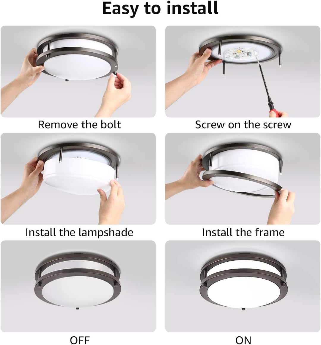 LE LED Flush Mount Ceiling Light