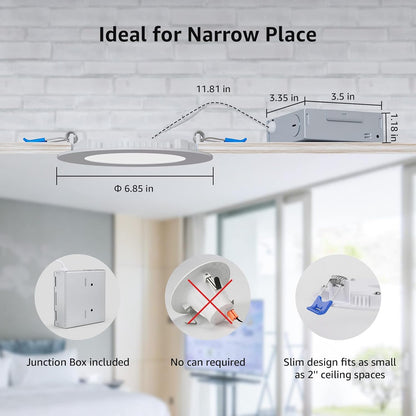 Lepro 6 Inch LED Recessed Lighting