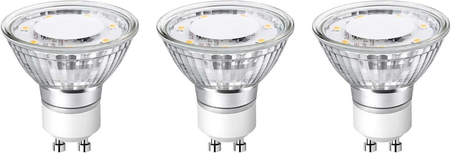 Lepro GU10 LED Light Bulbs, Non-Dimmable, 4W (35W Equivalent), 2700K Warm White, 100° Flood Beam