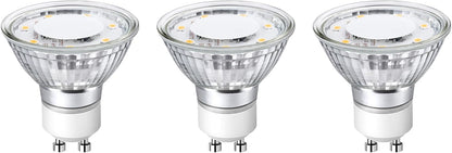 Lepro GU10 LED Light Bulbs, Non-Dimmable, 4W (35W Equivalent), 2700K Warm White, 100° Flood Beam