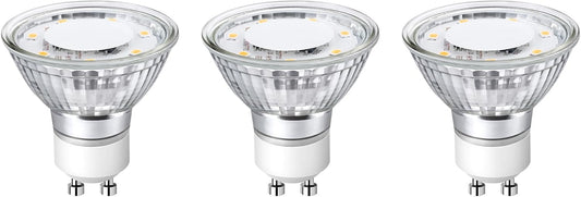 Lepro GU10 LED Light Bulbs, Non-Dimmable, 4W (35W Equivalent), 2700K Warm White, 100° Flood Beam