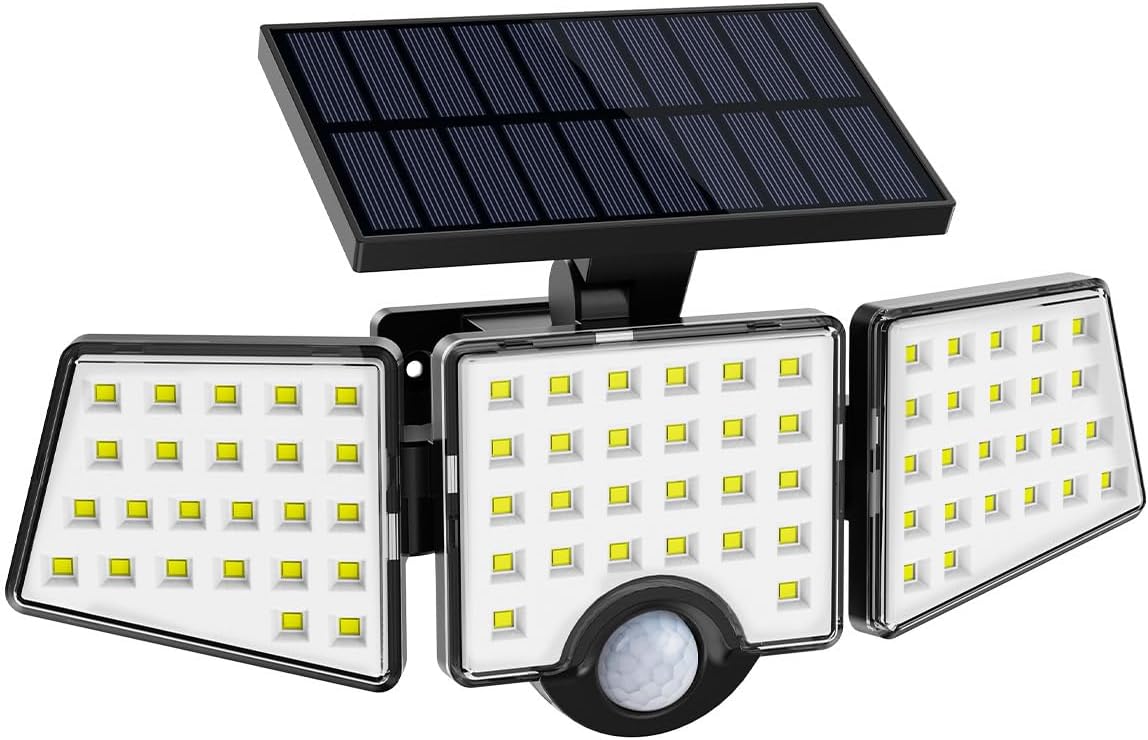 LE Solar Motion Sensor Flood Lights Outdoor - 1000LM