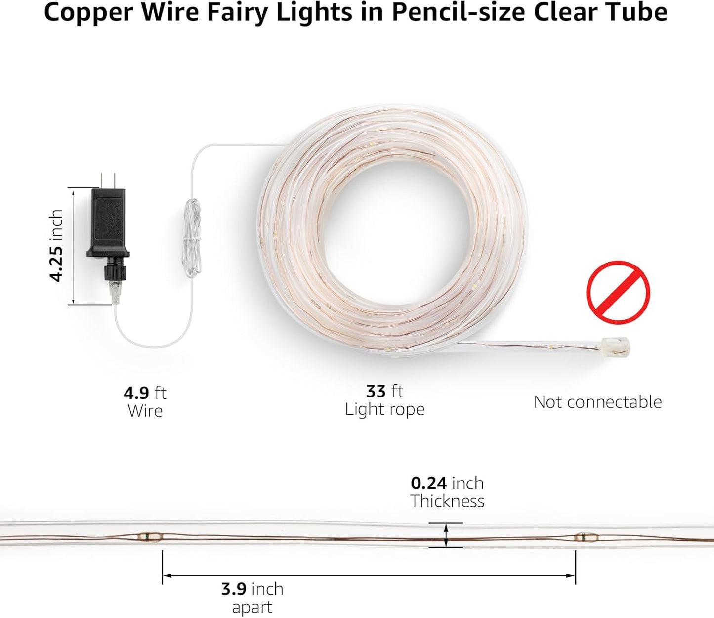 LE LED Rope Light with Timer