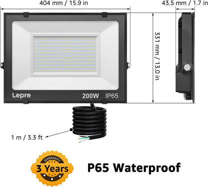 Lepro 200W LED Floodlight Outdoor