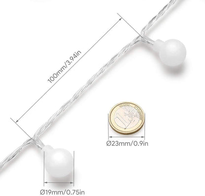 Lepro 16.4ft Battery Powered LED Globe String Lights