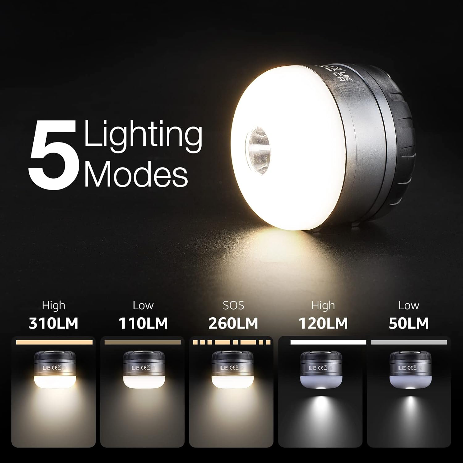 LE LED Camping Lantern Rechargeable