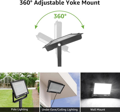 Lepro 200W LED Floodlight Outdoor
