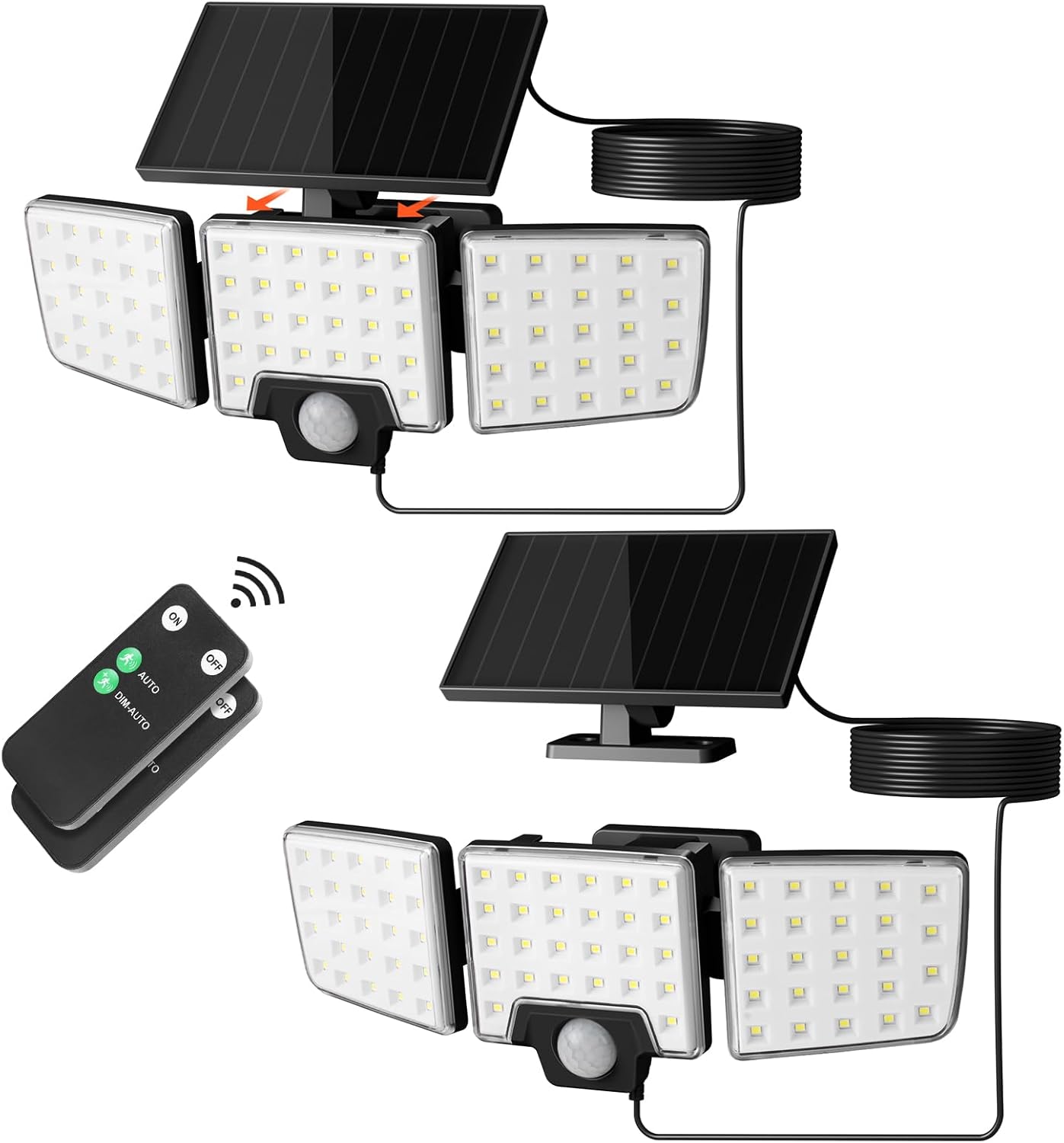 Lepro Solar Motion Sensor Security Lights (2 Packs)