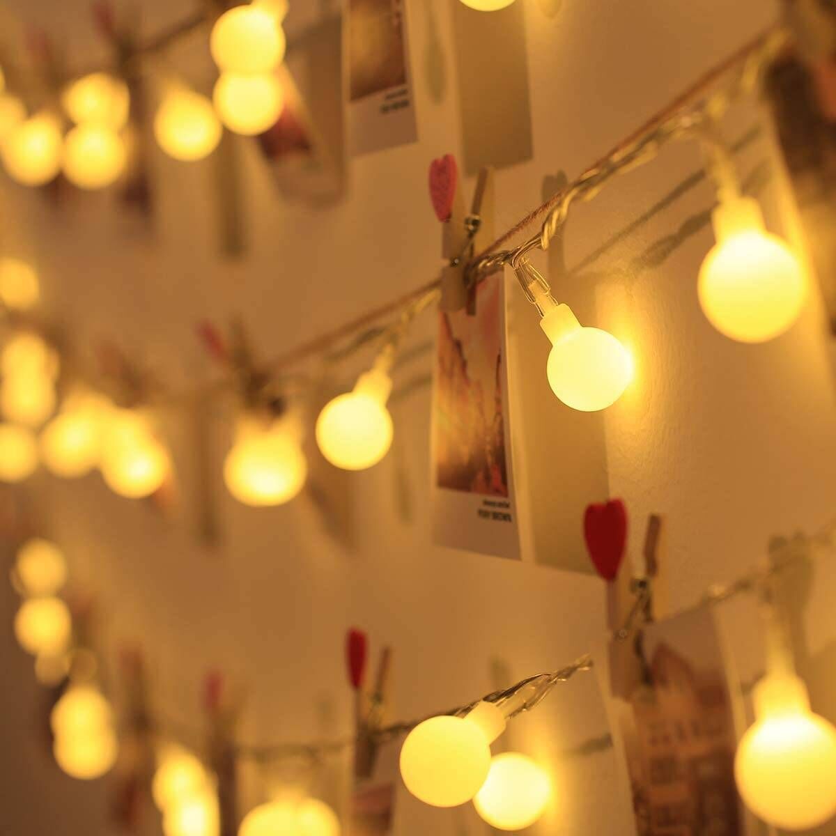 Lepro 16.4ft Battery Powered LED Globe String Lights