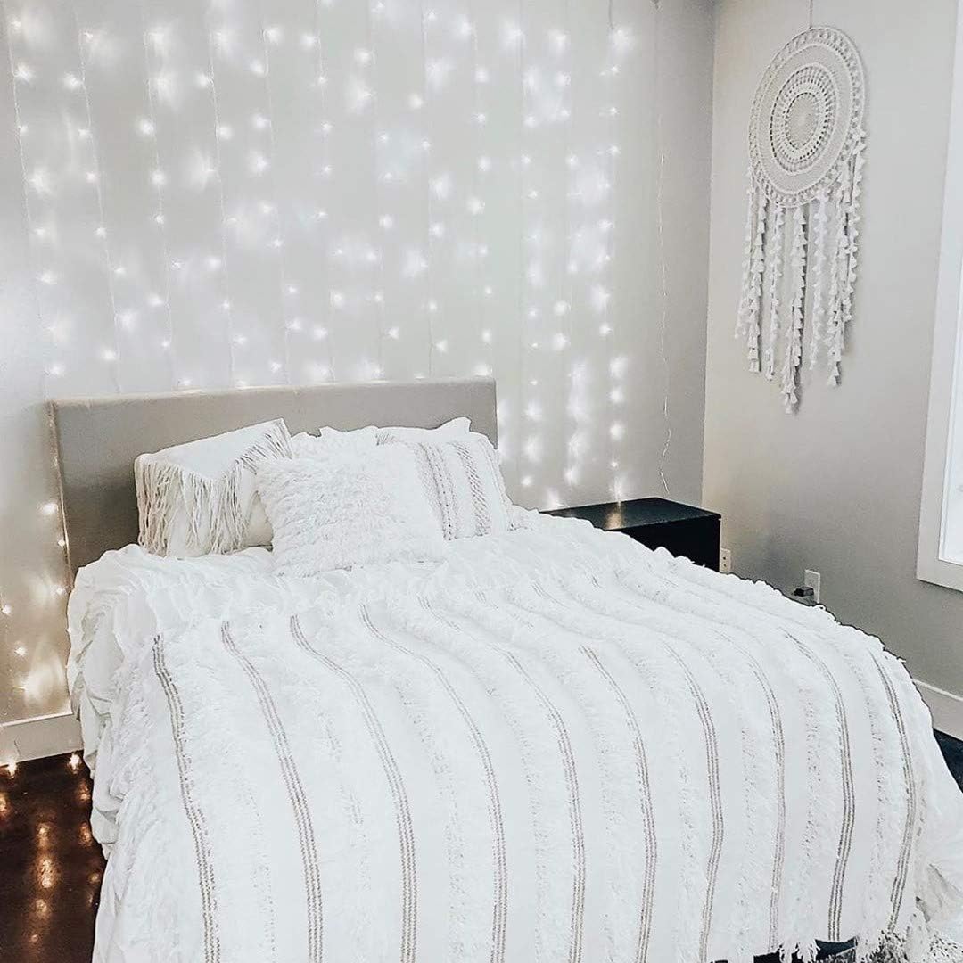 Lighting EVER Christmas Curtain Lights Cool White