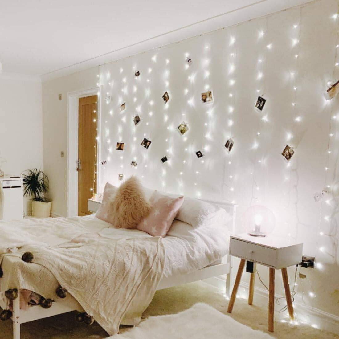 Lighting EVER Christmas Curtain Lights Cool White