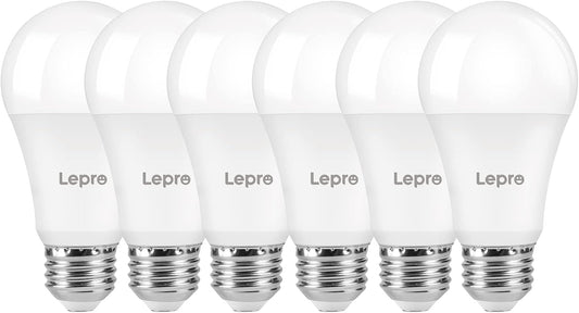 Lepro A19 Dimmable LED Light Bulbs, E26 Base, 14W (100W Equivalent), 1500 Lumens, 5000K Daylight, UL Listed