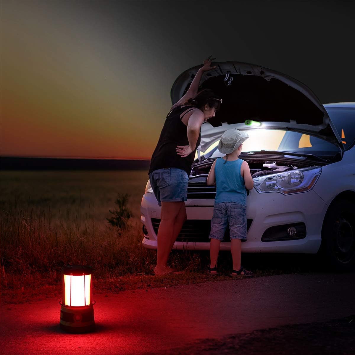 Lepro LED Camping Lantern Rechargeable or Battery Powered