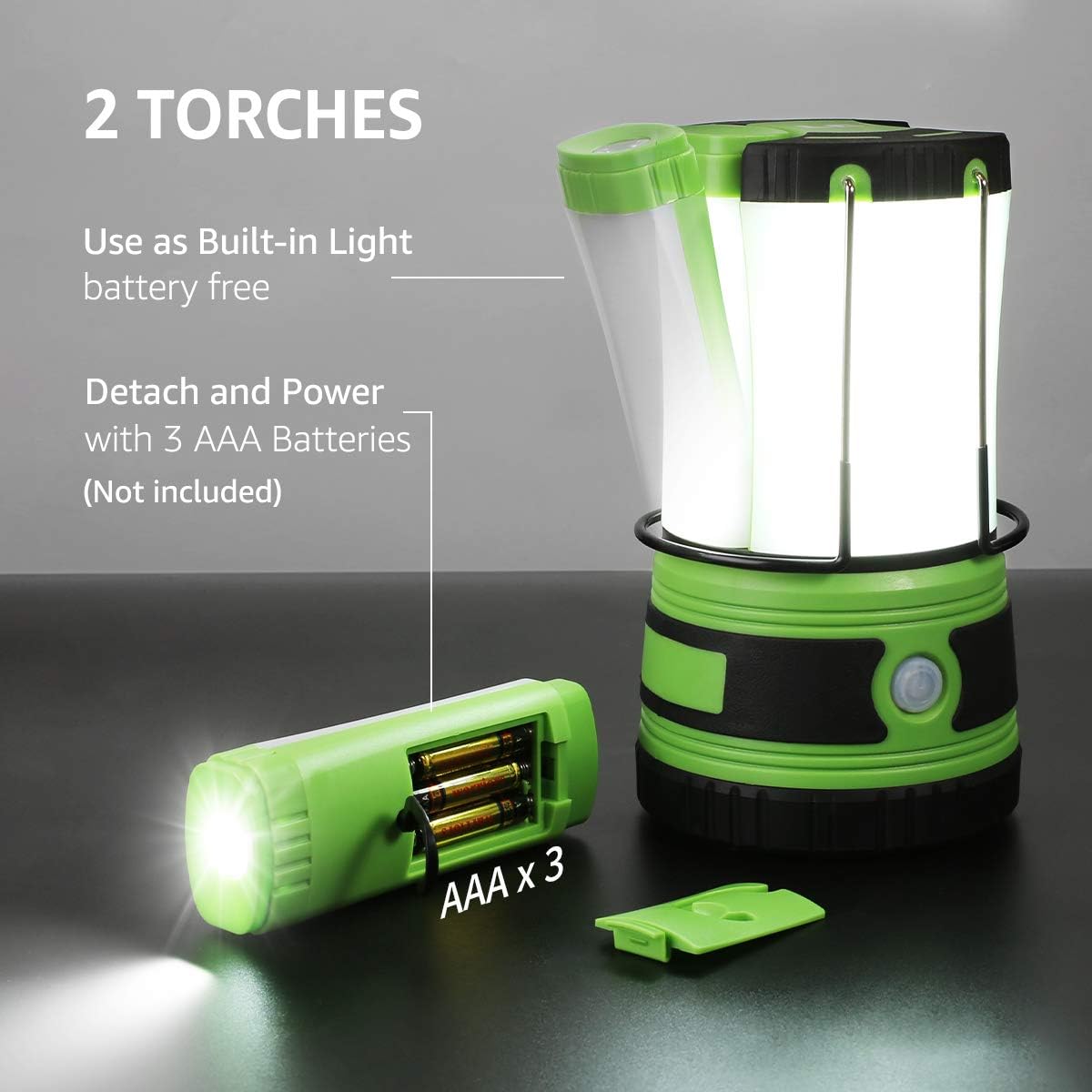 Lepro LED Camping Lantern Rechargeable or Battery Powered