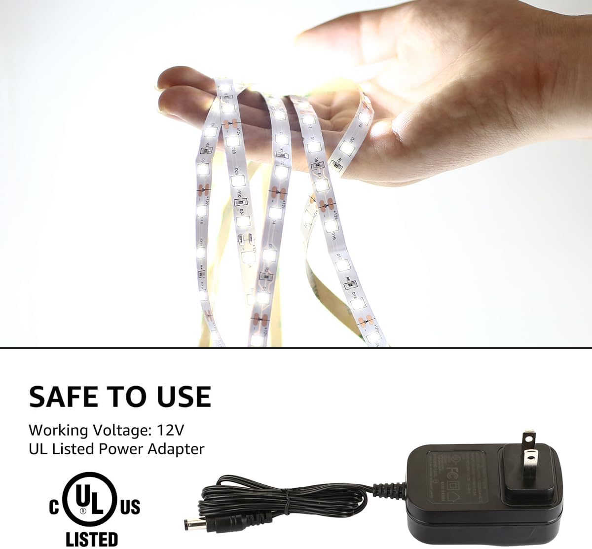 Lepro LED Strip Light (16.4ft, Dimmable, Daylight White)