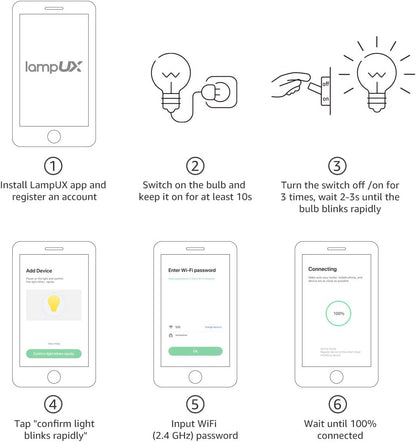 Lepro LED Smart Light Bulbs 60W