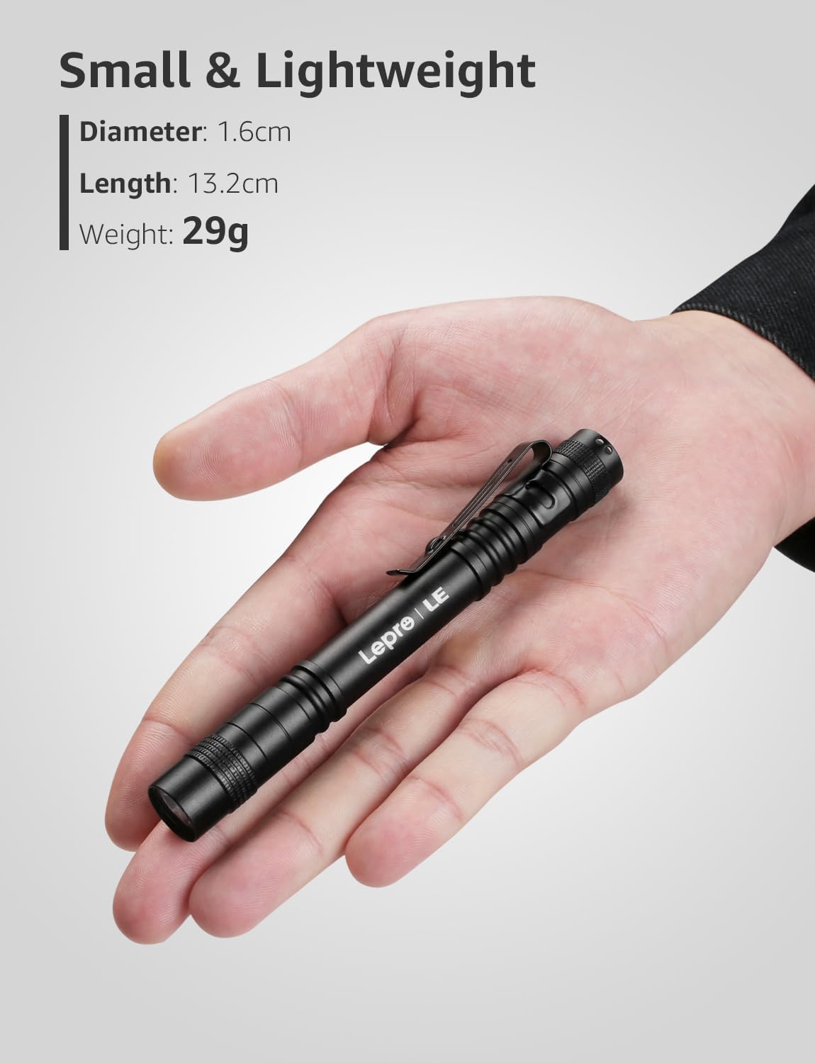 best small pen rechargeable flashlight Lepro Mini LED Pen Flashlights