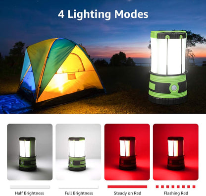 Lepro LED Camping Lantern Rechargeable or Battery Powered