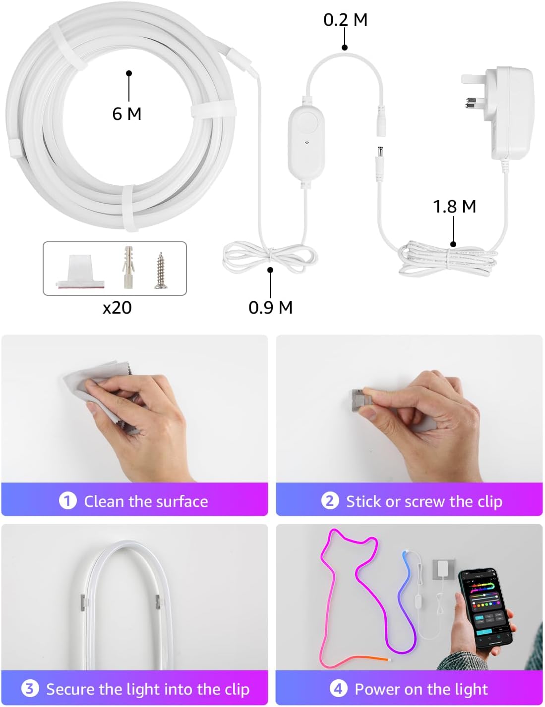Lepro N1 AI Smart RGB Rope Lights