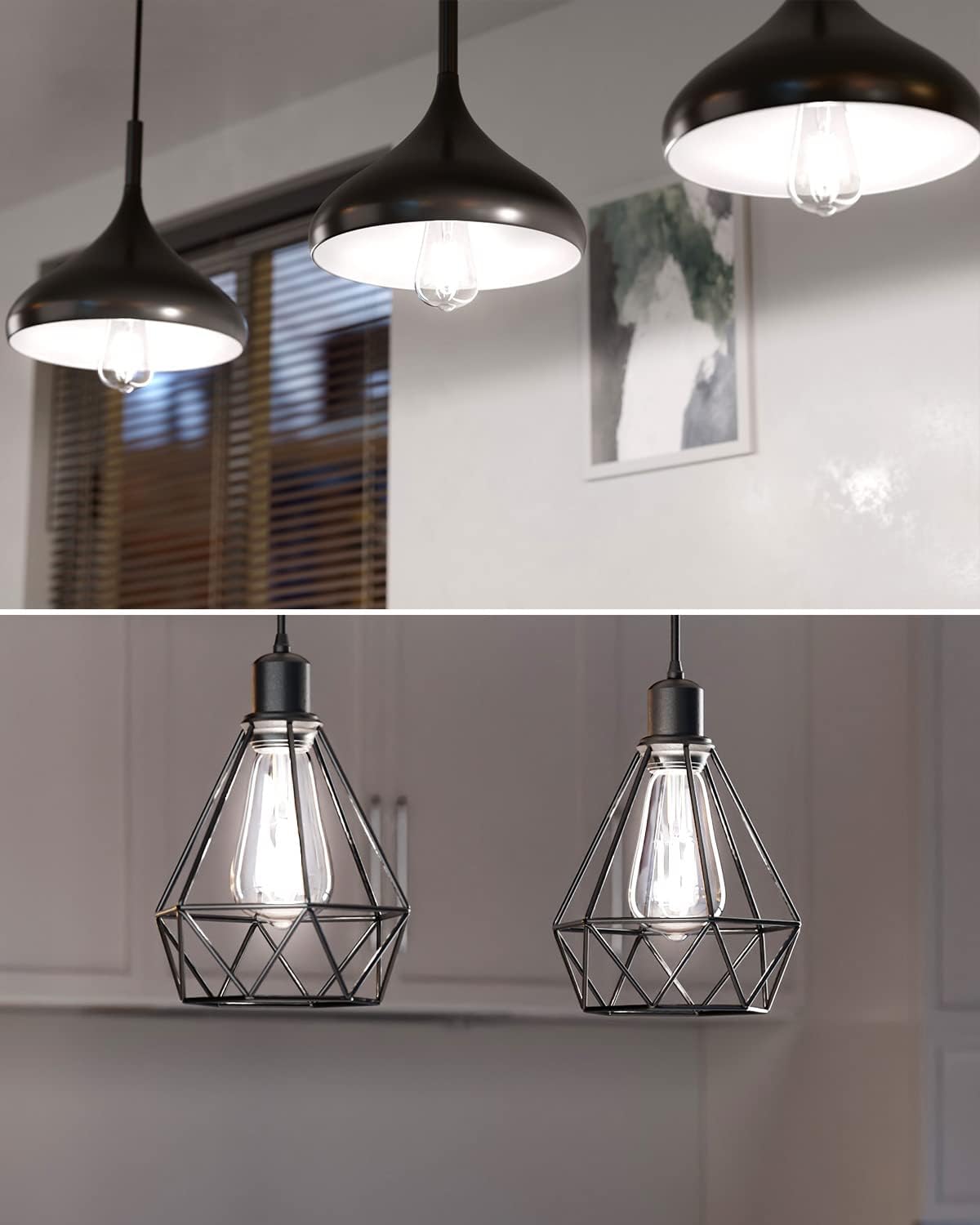 Lepro ST19 Vintage Edison LED Bulbs, Dimmable, E26 Base, 8W (60W Equivalent), 800 Lumens, 4000K Cool White, Clear Glass