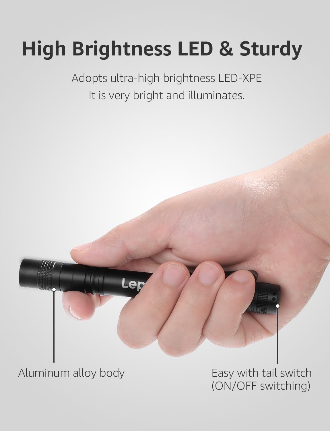best small pen rechargeable flashlight Lepro Mini LED Pen Flashlights