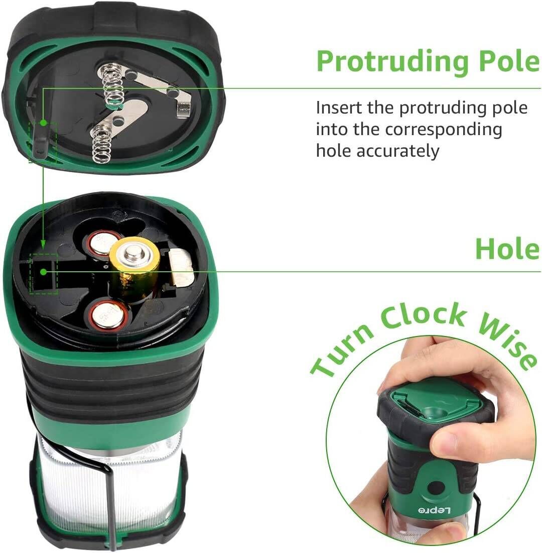 Lepro 4 Pack LED Camping Lantern