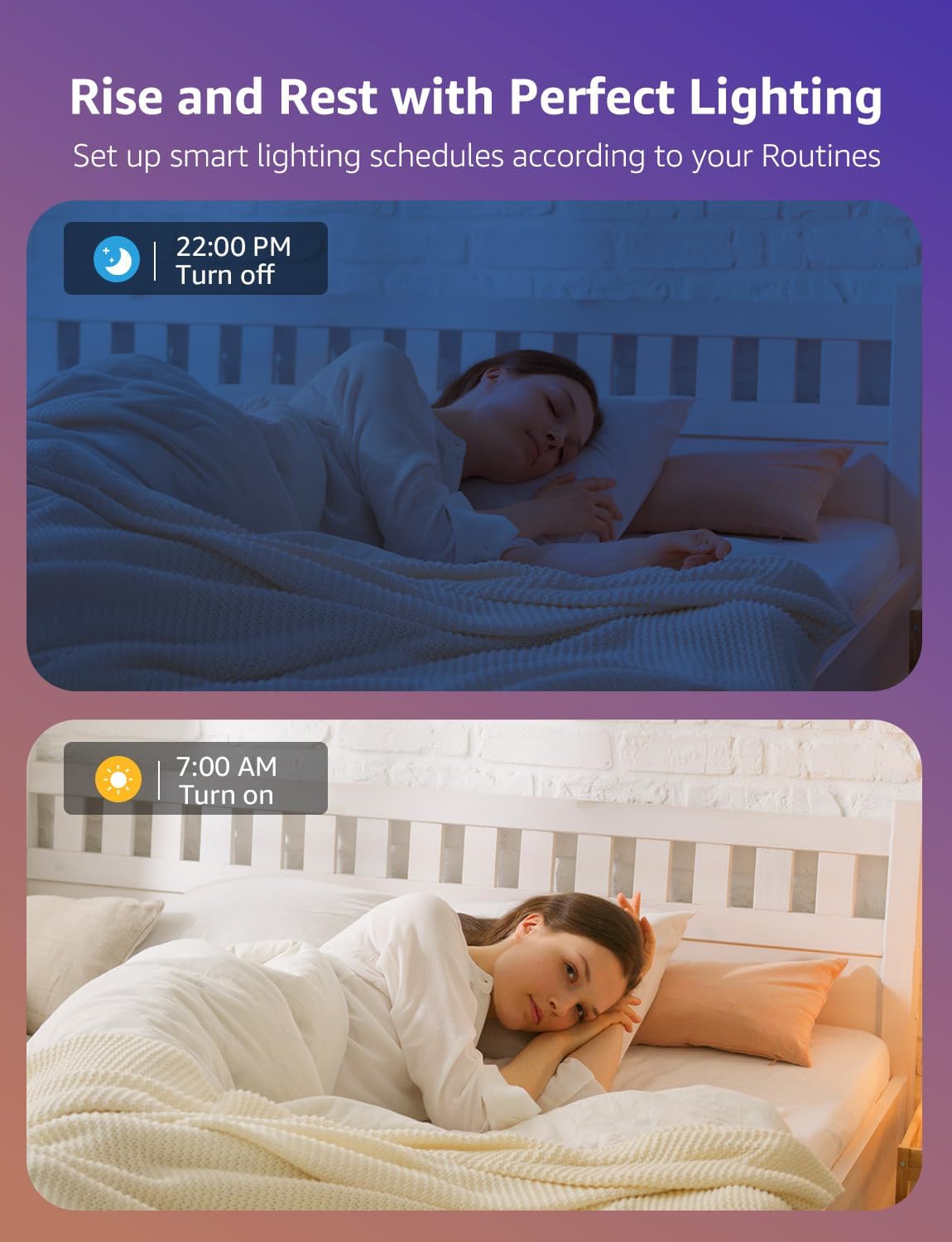 Lepro BR2 AI LED Smart Bulbs - AI Generated Lighting, LightGPM 4 with LLM, LightBeats Music Sync, Voice Control Via App, RGBWW Colors, Compatible with Alexa & Google Assistant, BR30 E26 8W, 4 Packs