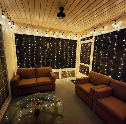 Lepro Fairy Curtain Lights (Warm White, 20ft x 10ft, for Cozy Bedroom & Wedding)