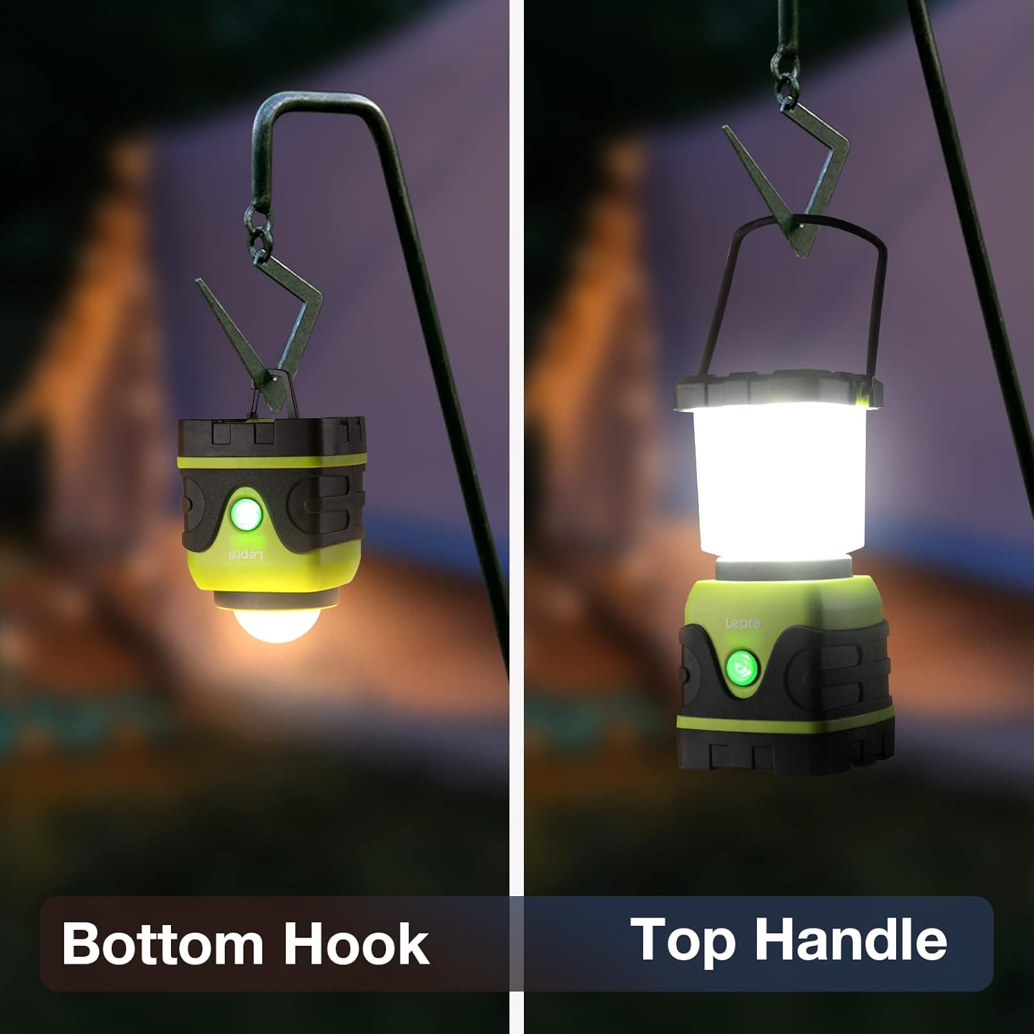 Lepro Rechargeable LED Camping Lantern (1600LM, IPX4 Waterproof)