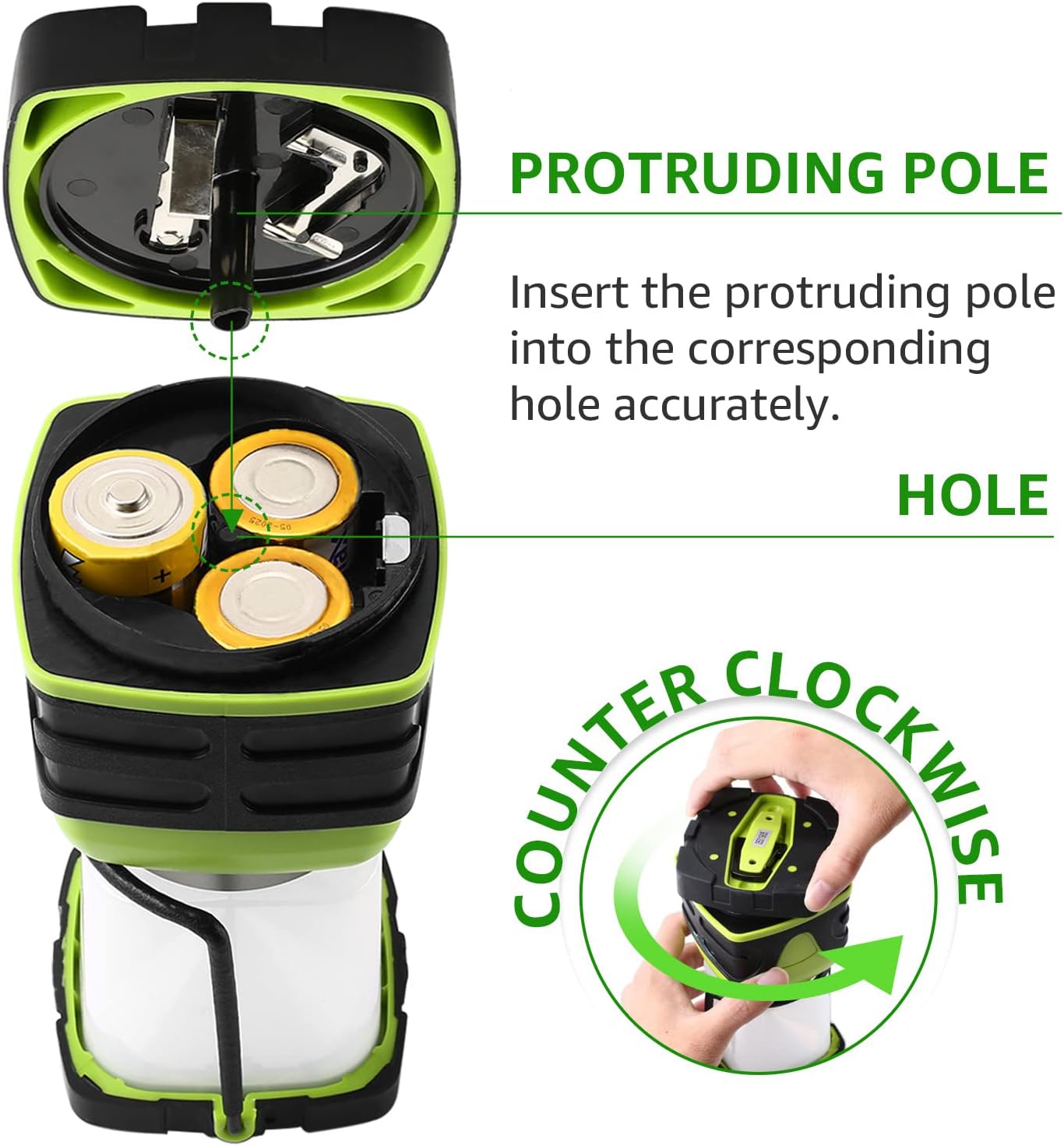 Lepro Battery Powered LED Camping Lantern (Waterproof, 1000LM, 4 Lighting Modes)