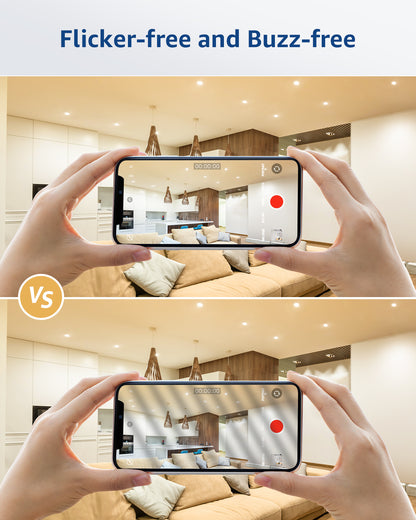 Lepro GU10 LED Light Bulbs, Non-Dimmable, 4W (35W Equivalent), 2700K Warm White, 100° Flood Beam