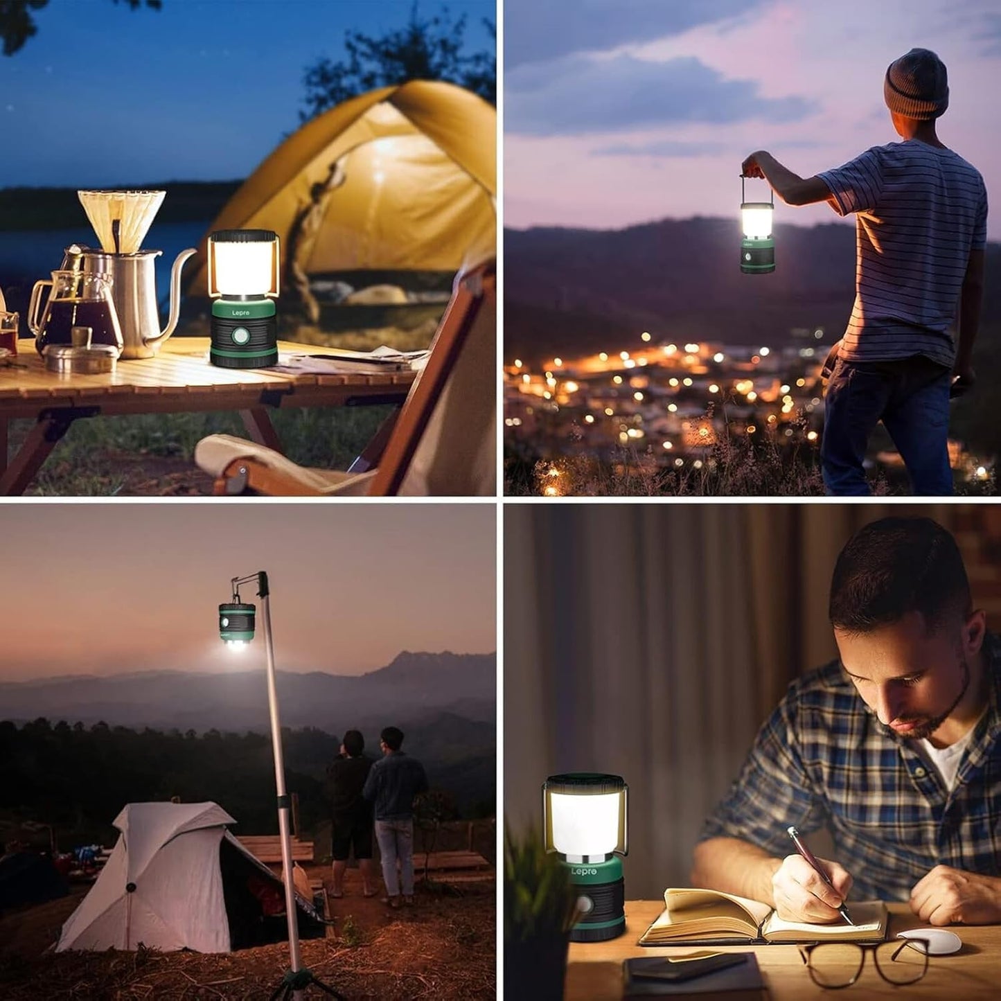 Lepro Battery Powered Camping Lantern (1500LM, Waterproof)
