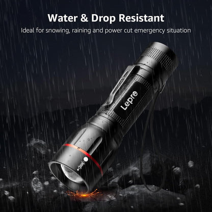 Lepro LED Tactical Flashlight with Clip