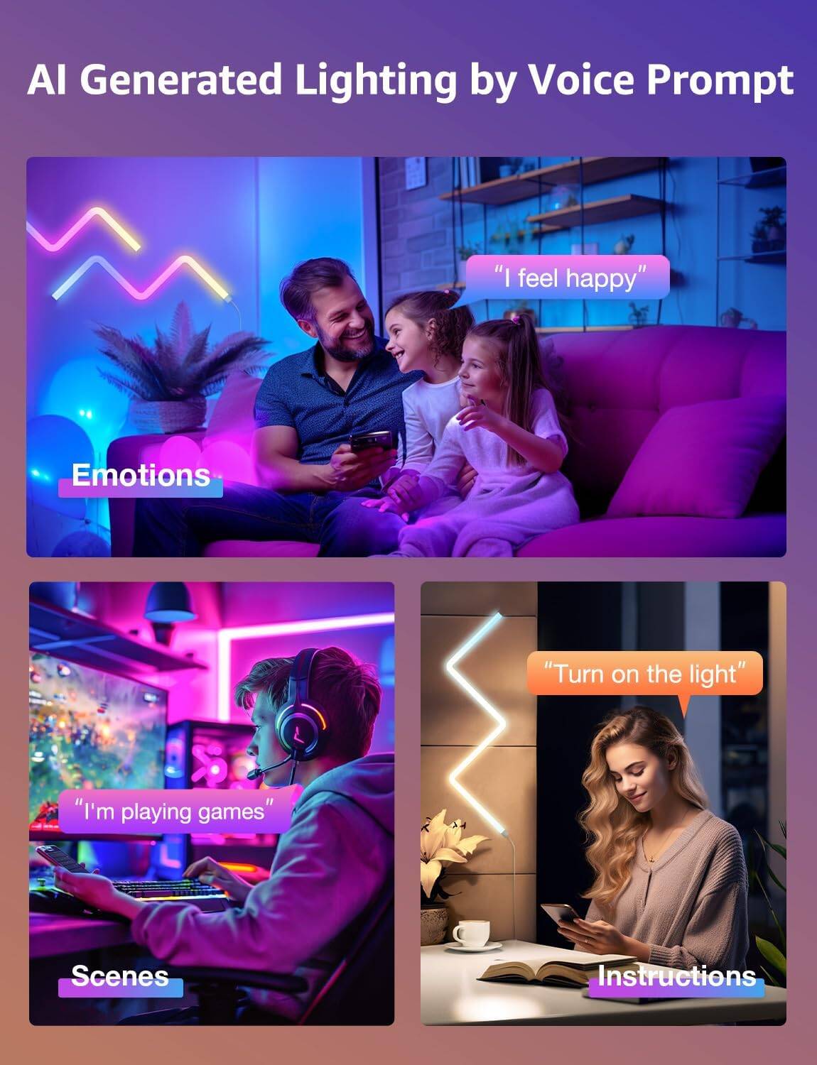 Lepro WL1 AI Smart RGB Wall Lights
