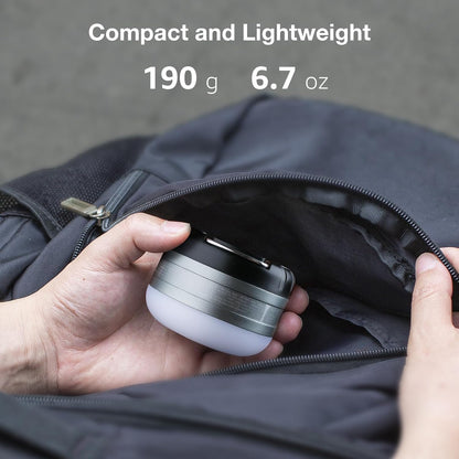 Lepro LED Camping Lantern (Rechargeable & Waterproof, with 5 Adjustable Brightness Levels)