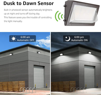 Lepro LED Wall Pack Light with Photocell