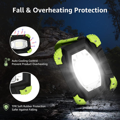 Lepro Portable LED Work Light, 20W, Rechargeable Outdoor Flood Light, Power Bank for Hiking, Working, Car Repairing, Workshop and More